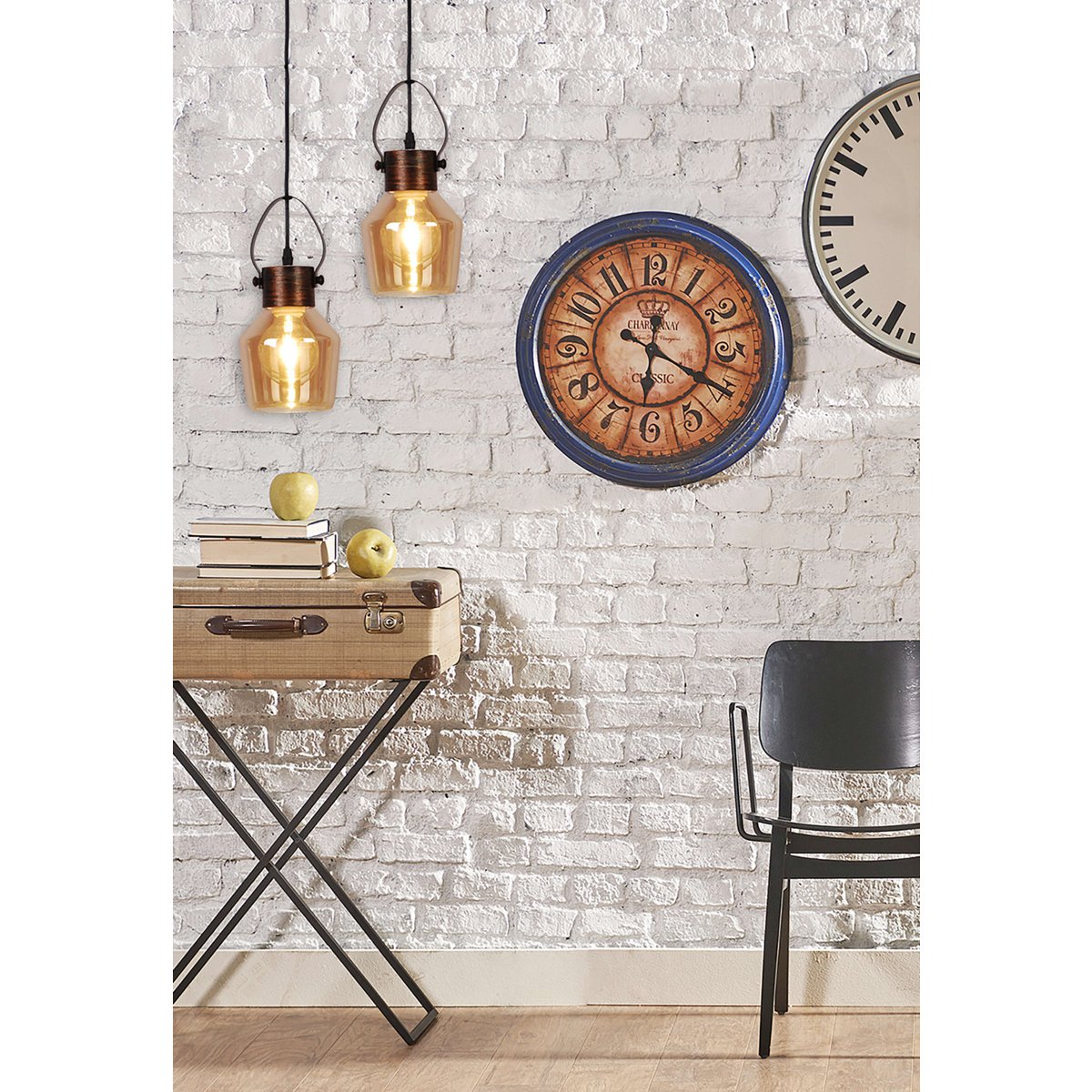 Glass pendant lamp "Alex"