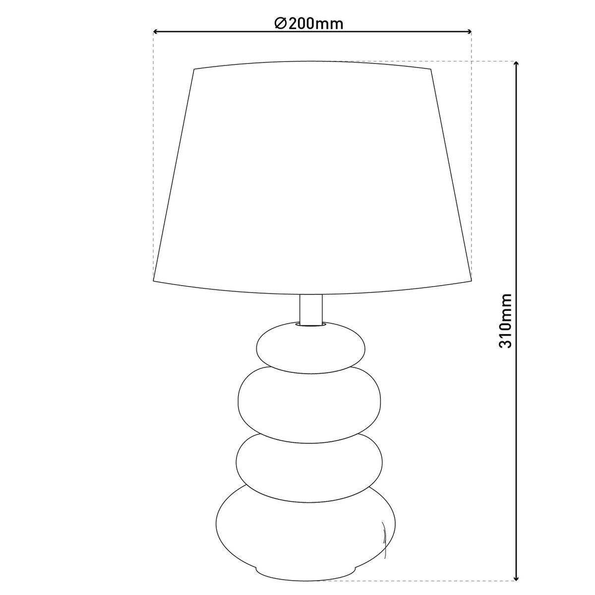Ceramic table lamp "Stoney", ceramic table lamp in brown, with E14 socket, table lamp for dining room, living room, hallway or office, or as a bedside lamp, 31 cm high