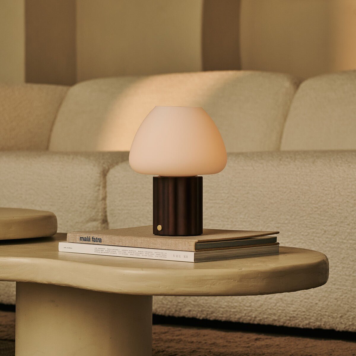 Sophie Dark Brown Rechargeable Table Lamp