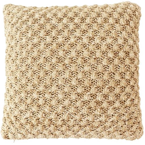 Urbane Hide – Khaki Popcorn Knit Cushion Cover, 45×45cm