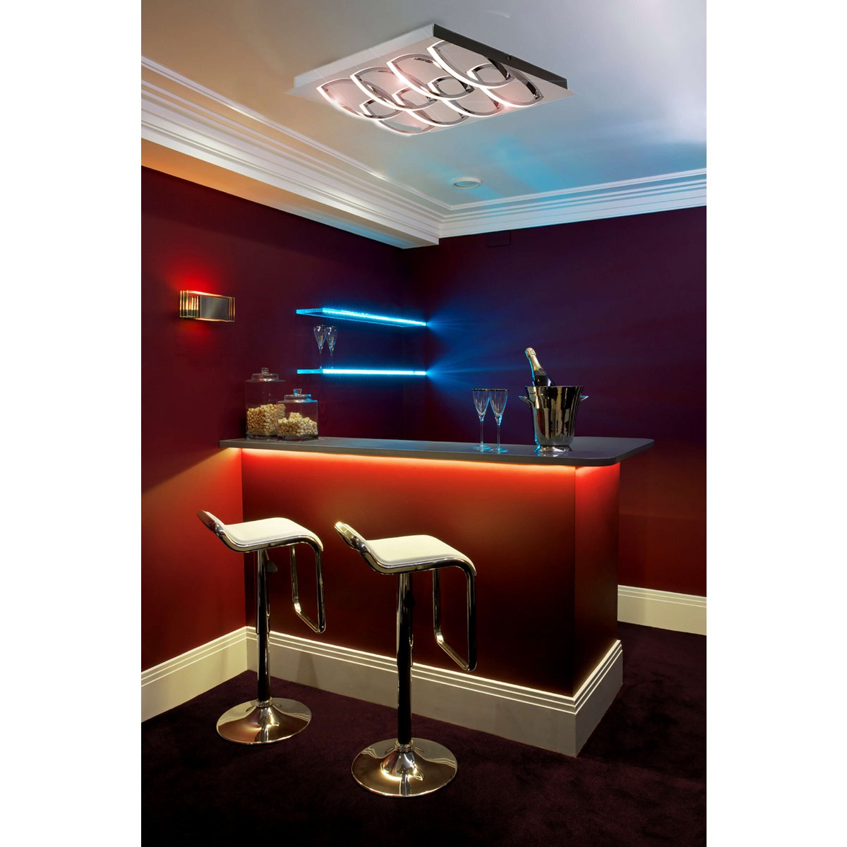 LED-taklampa "Manchester"