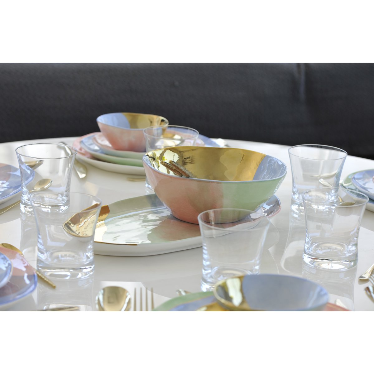 Tricolor bowl 20cm- paradise