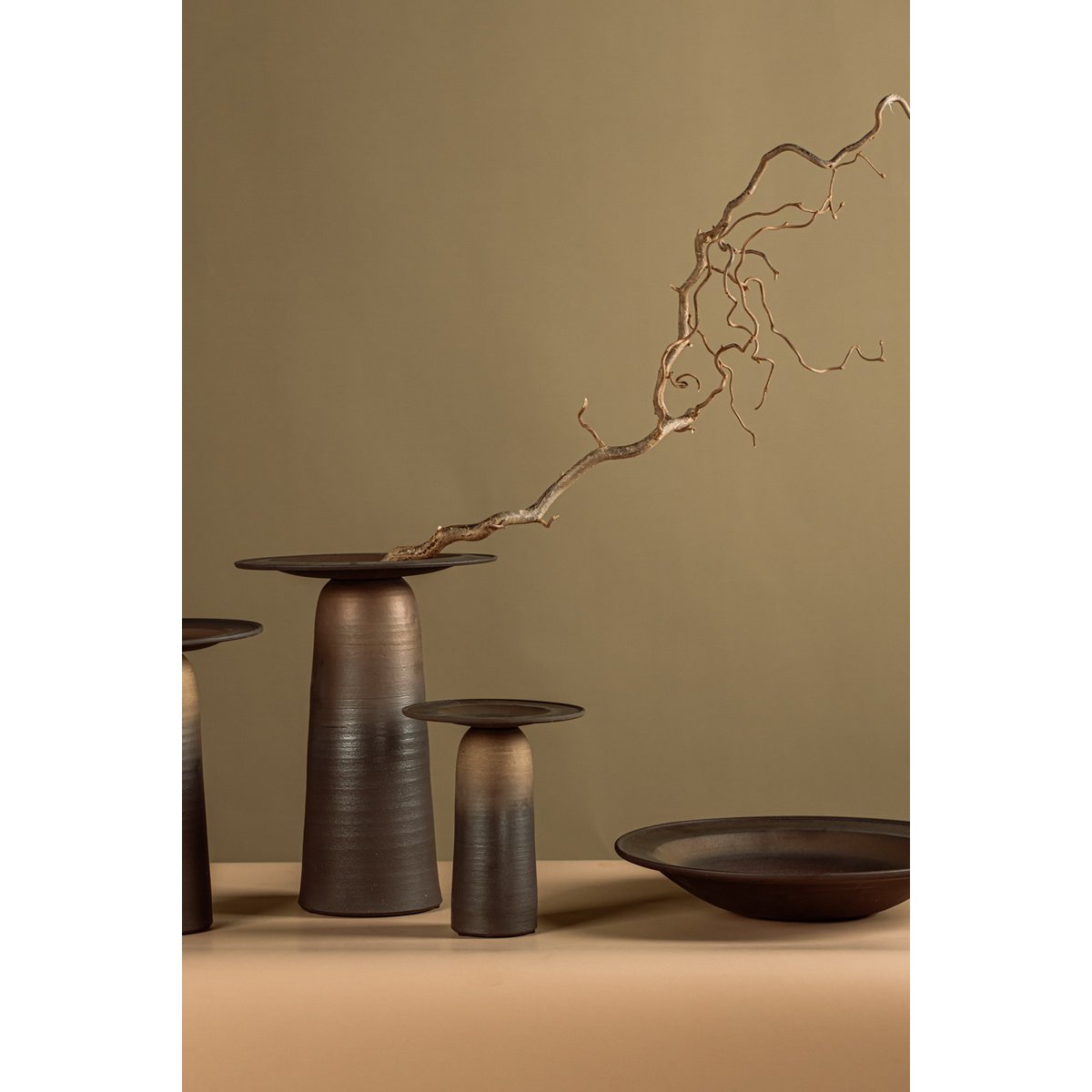 New Modern ceramic big flat bowl East+West, ULF06BB
