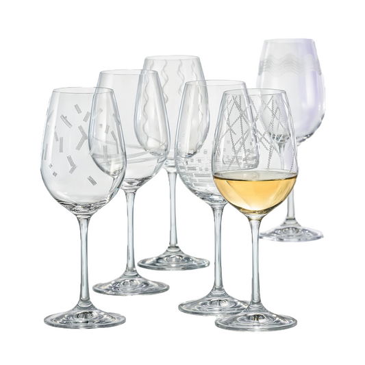 Set med 6 tempovinglas 350 ml