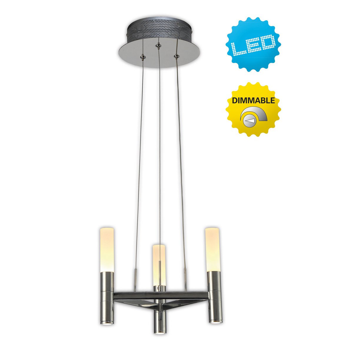 LED-krona 3-lågig ø: 28,4cm Upp/Ner "Castle"