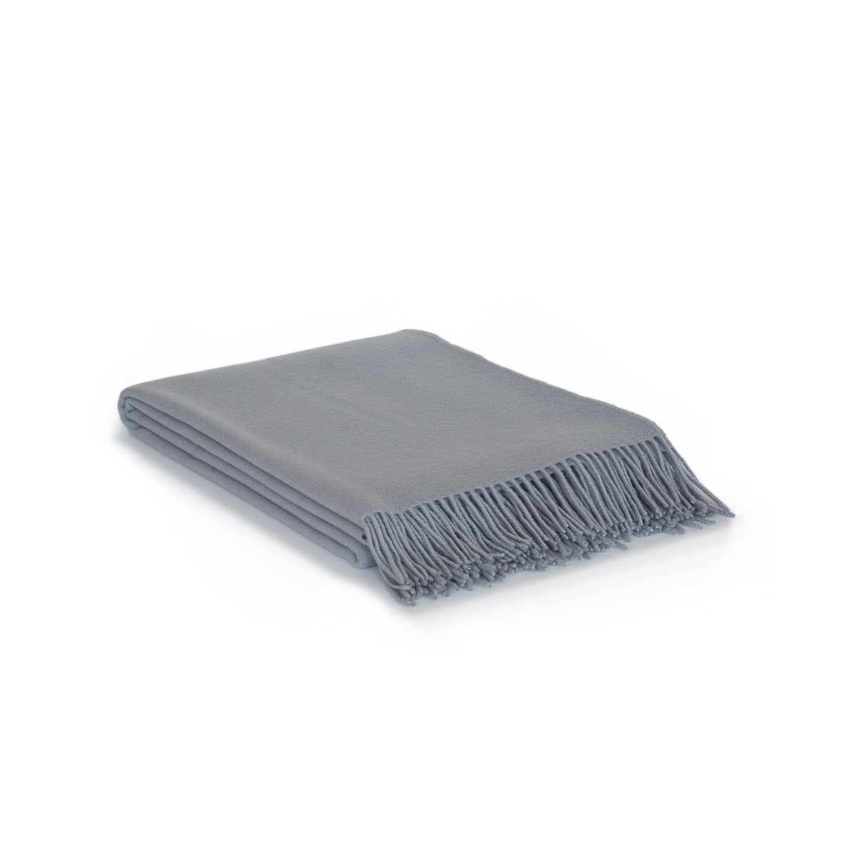 Wool Throw Blanket RIO grey