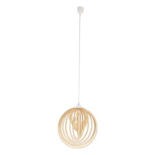 Taklampa "Armella" Ø 40 cm, 1x E27 (ingår ej) i trä och plast, för matrum, vardagsrum, kontor, barnrum