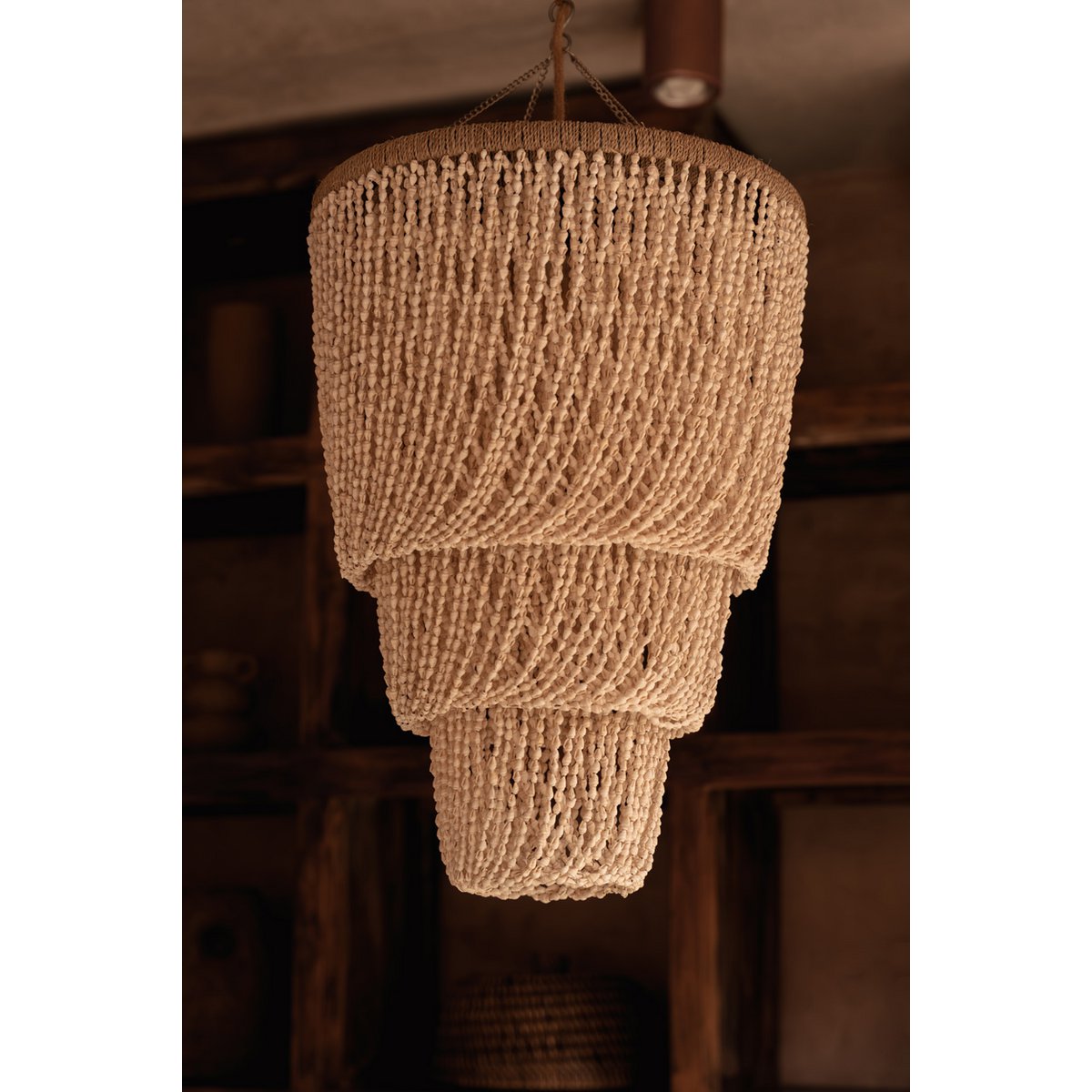 The Lagoon Shell Chandelier - Natural - M
