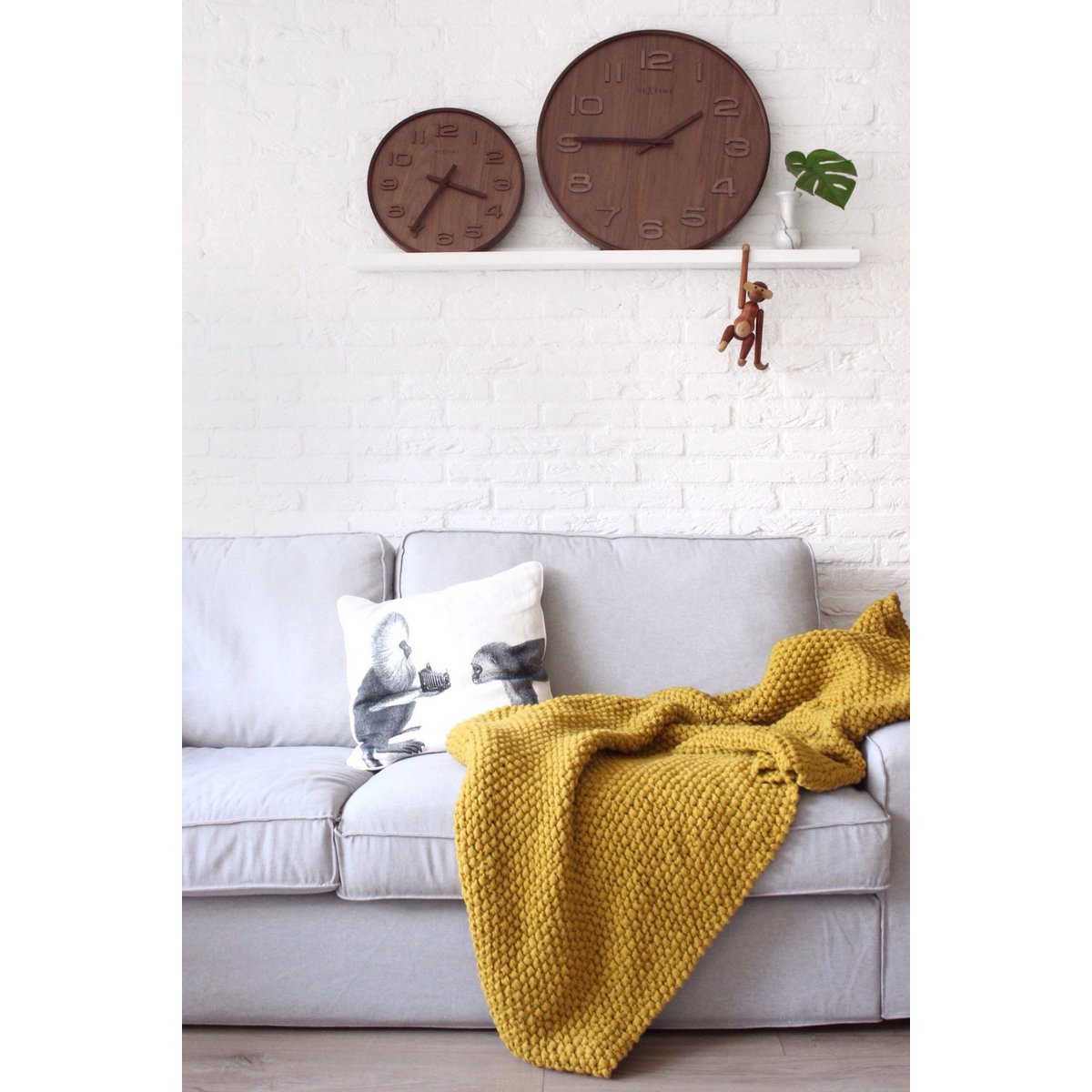 Wall clock - 35 cm - Wood - 'Wood Wood Medium'