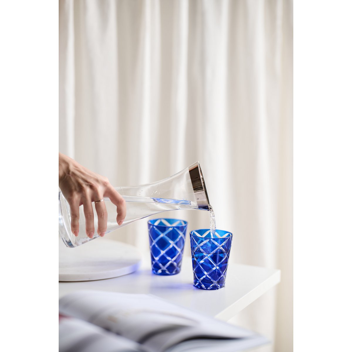 Mugg Dio rubinröd set om 4 H 10 cm