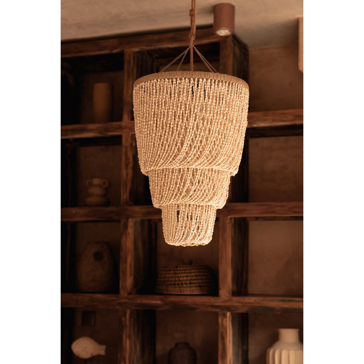 The Lagoon Shell Chandelier - Natural - M