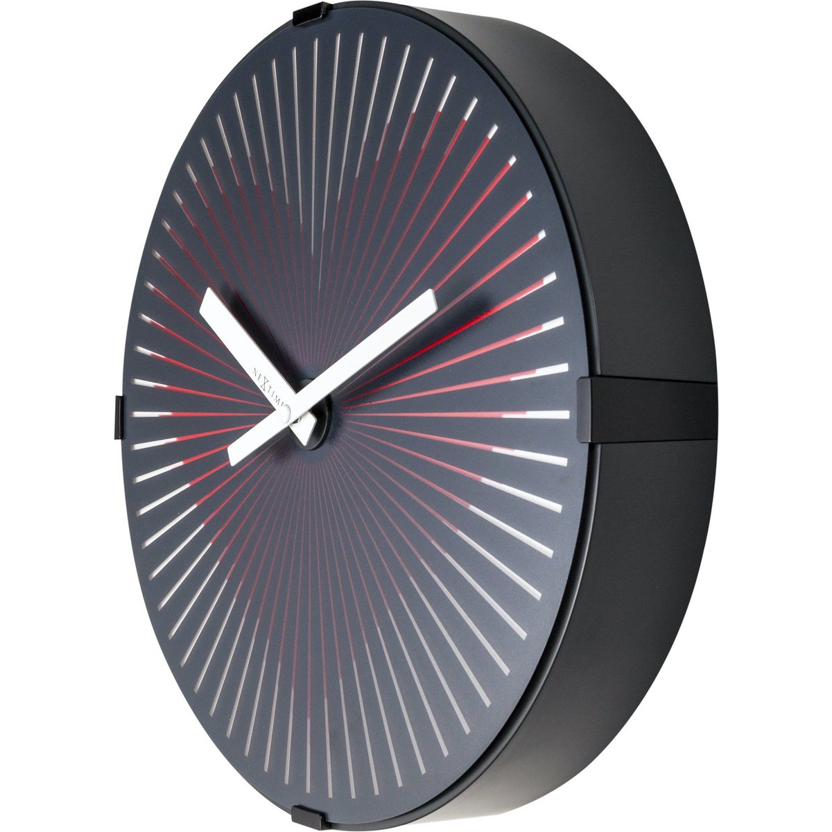 Wall clock- 30 cm - Plastic - Motion clock- 'Motion Heart - Red'