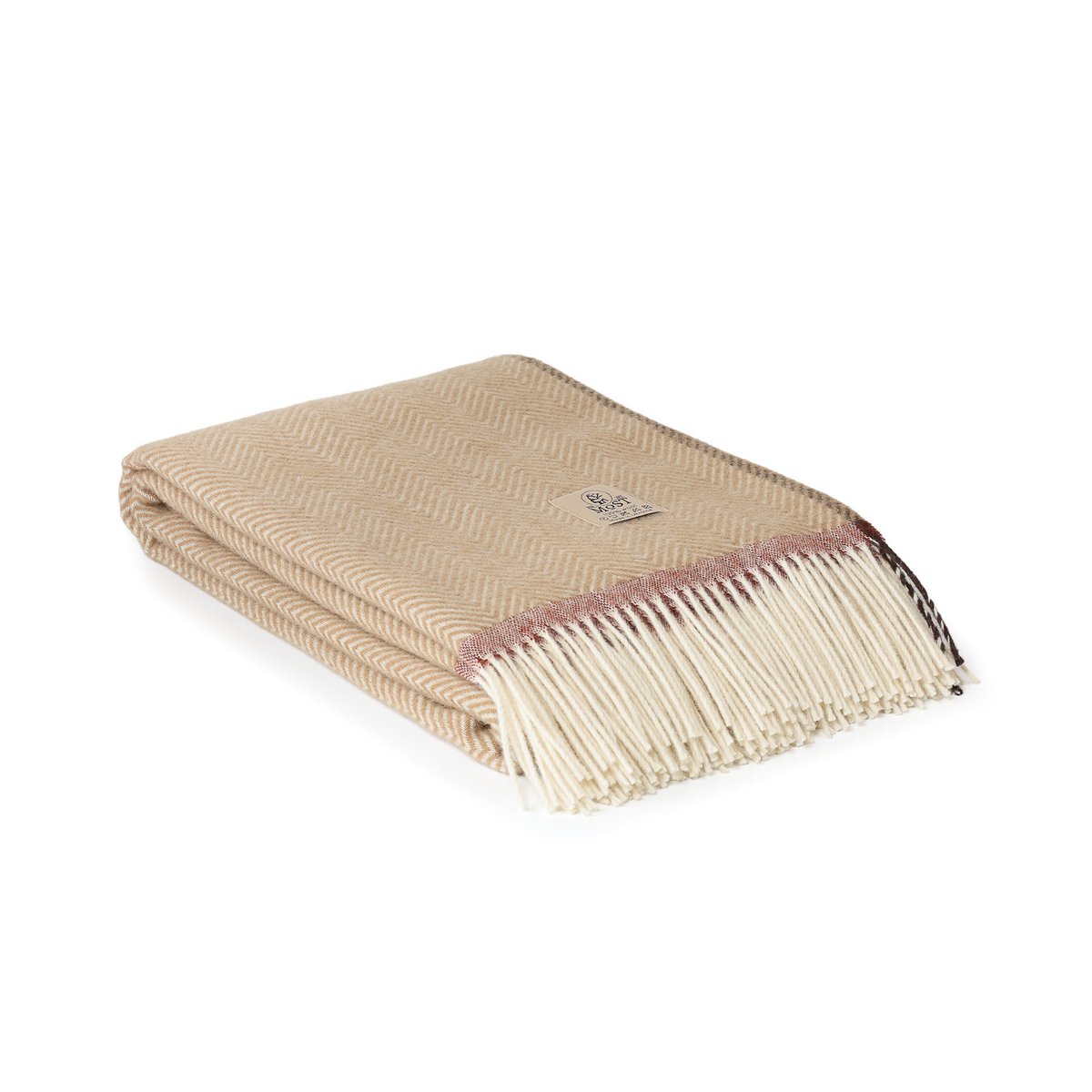 Wool Throw Blanket Denver Crema