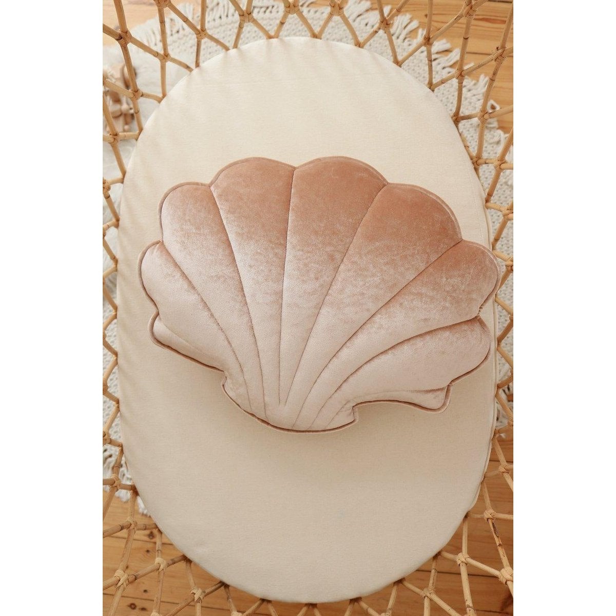 “Beige Pearl” Velvet Shell Pillow