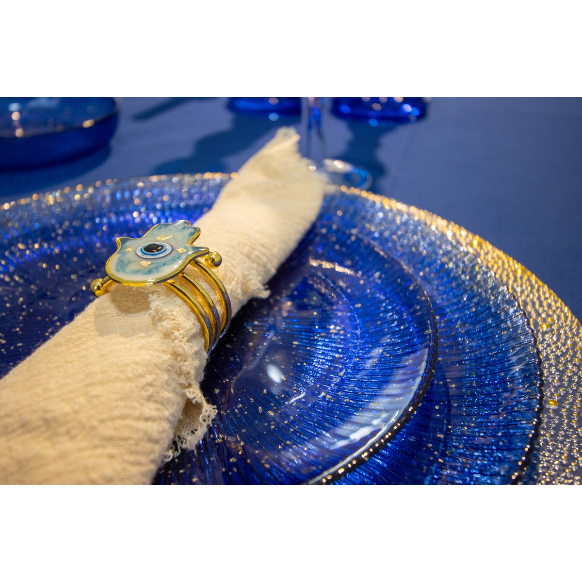 Constellation blue flat plate 28x28x2.5cm