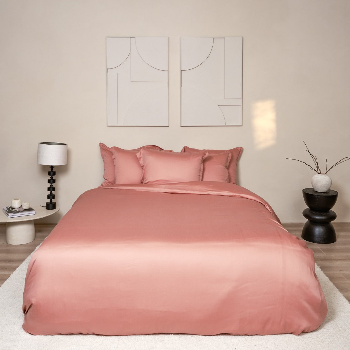 TENCEL™ - Sateen Duvet Cover Terra Pink