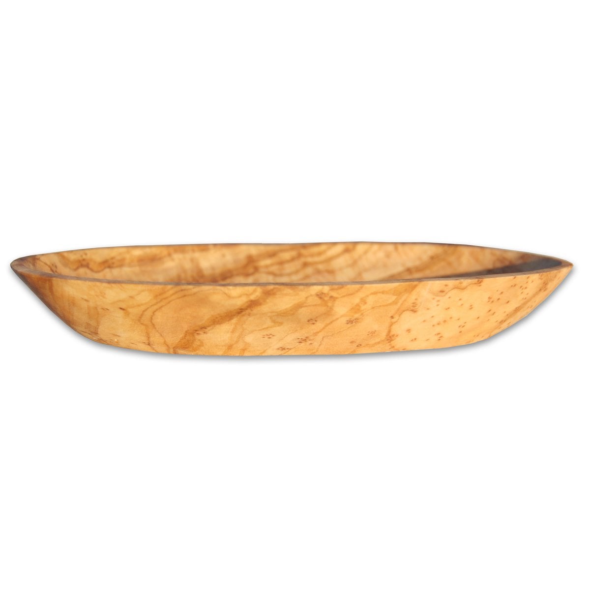 Soap dish OVAL approx. 14 - 16 cm with groove on the back, olive wood
