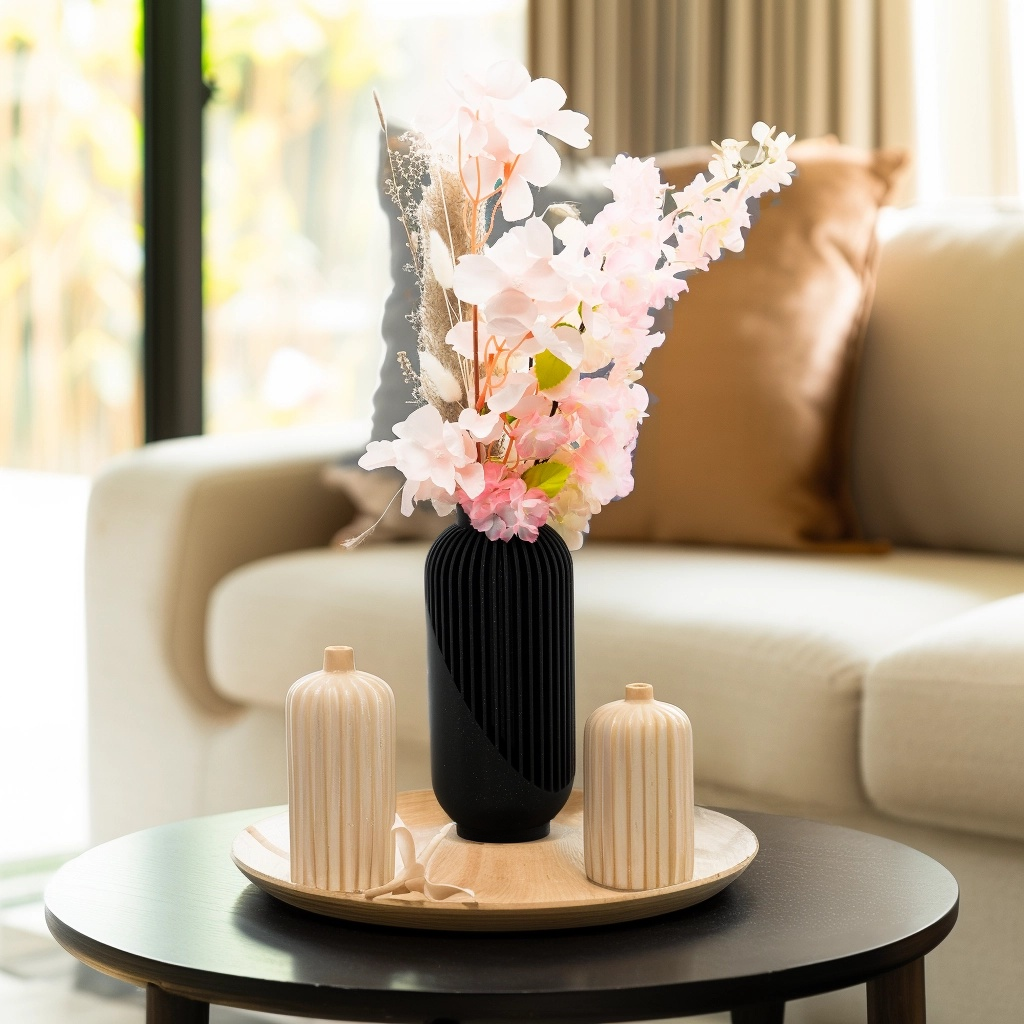 Orion 3D-vas - 3D-printad vas - Hållbar PLA - Lämplig för konstgjorda blommor