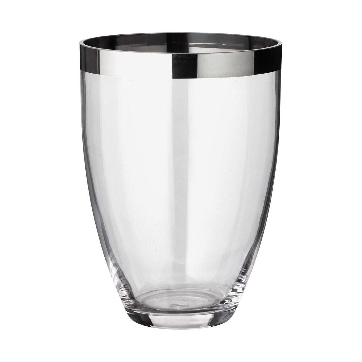 EDZARD Vas Charlotte, handblåst kristallglas med platinakant, höjd 24 cm, diameter 19 cm