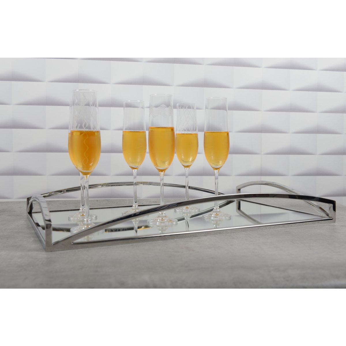 Set med 6 tempo champagneglas