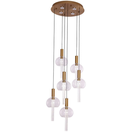 Taklampa Tubey Kopparguld | 6 - 40cm