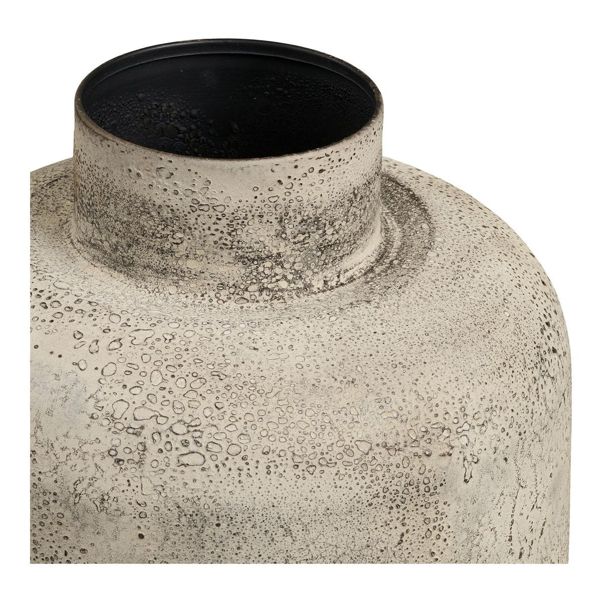 Hou Dekorativ kruka, metall, antikbeige, ø24x60,5 cm