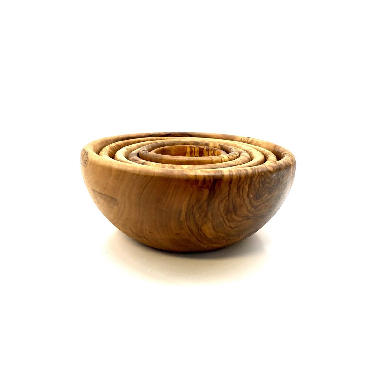 Set of 6 bowls ROUND made of olive wood