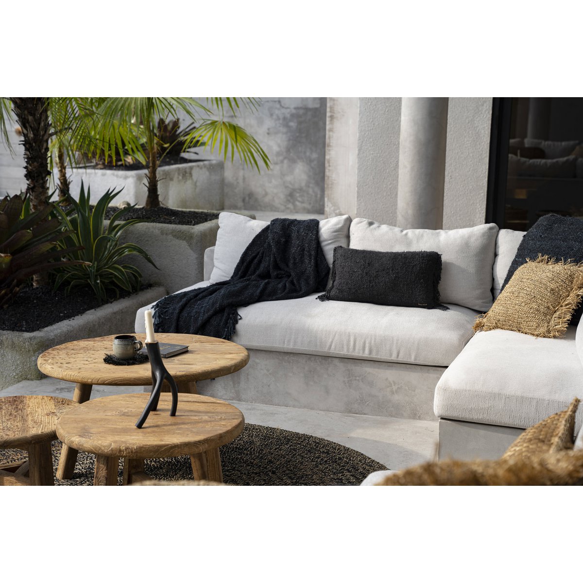 The Oh My Gee Cushion Cover - Black Navy - 30x50