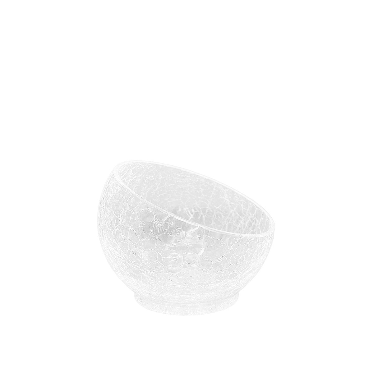 Glasskål med krackelerad effekt liten modell 15x15x13 cm