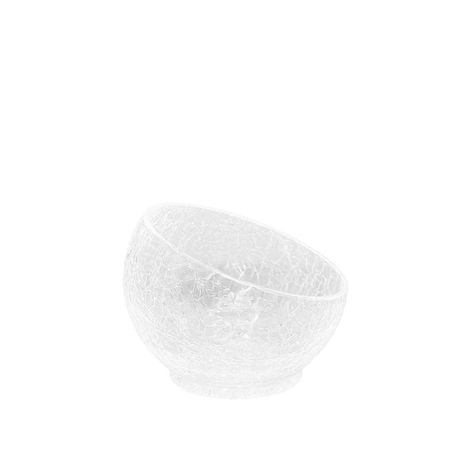 Glass bowl cracked effect small model 15x15x13cm