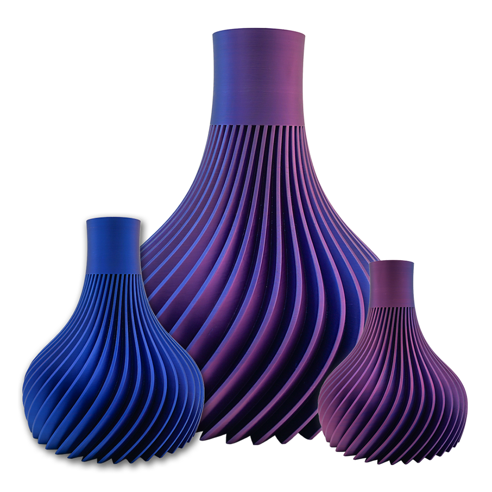 Virella 3D vase - 3D printed vase - Sustainable PLA - Suitable for artificial flowers