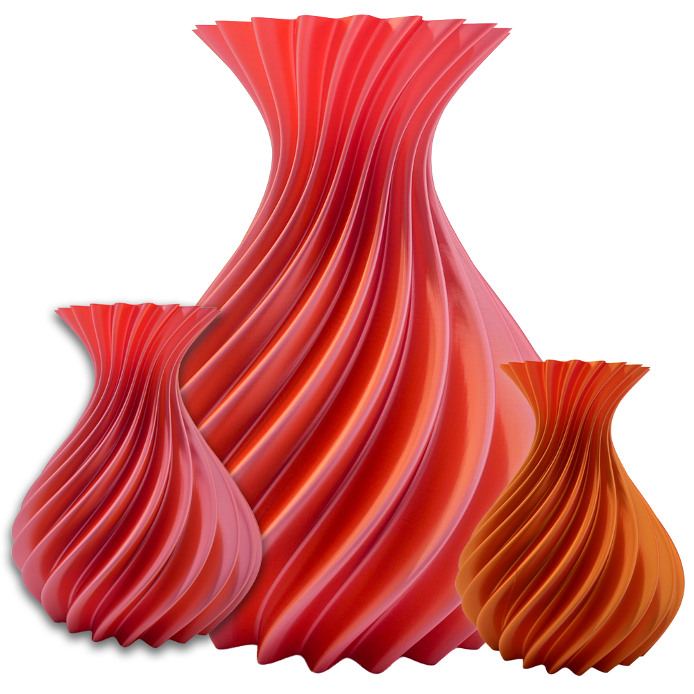Veluro 3D vase - 3D printed vase - Sustainable PLA - Suitable for artificial flowers