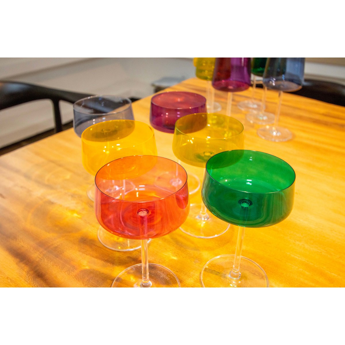 6 -colored champagne chips 230ml - Lot of 6