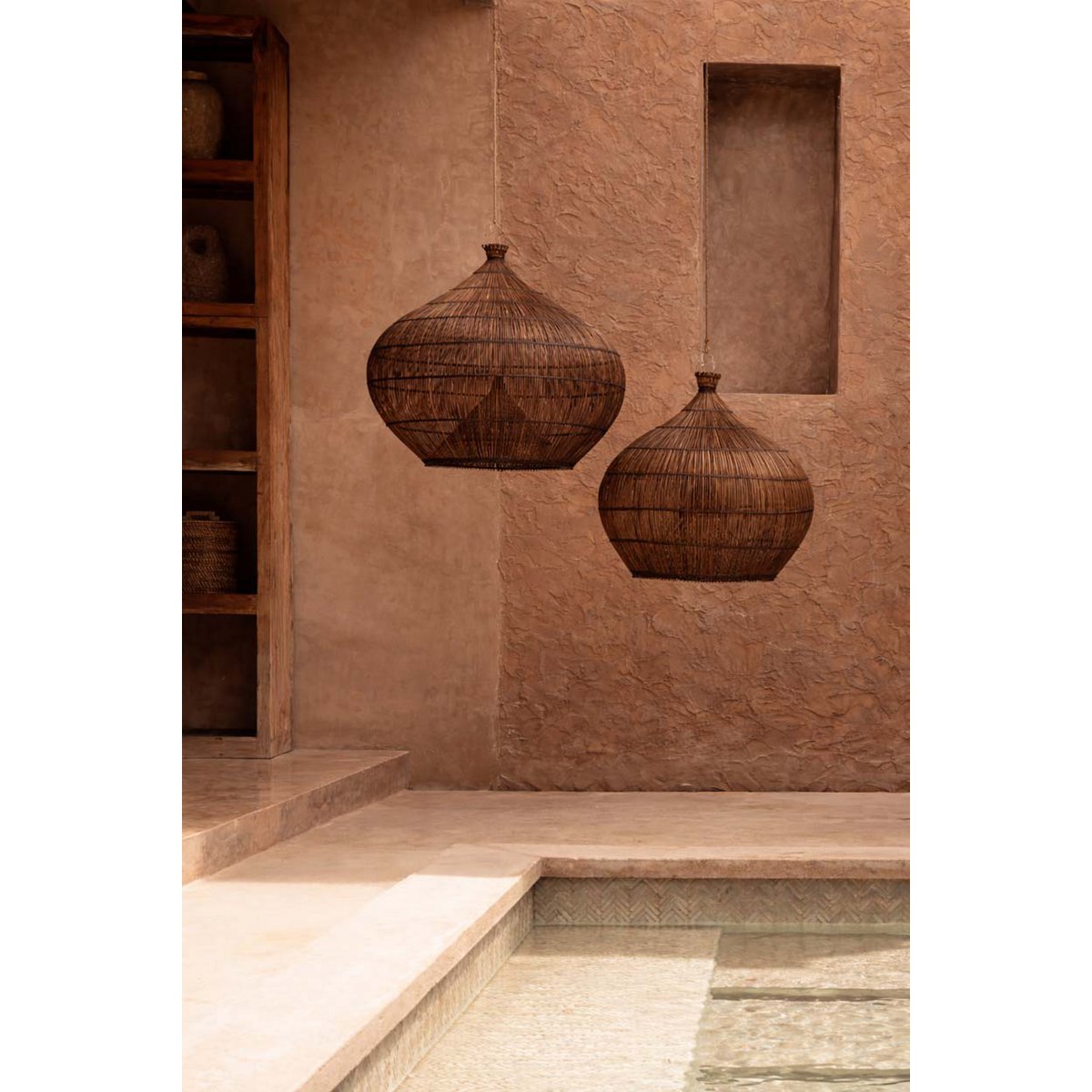 The Desert Gourd Pendant - Dark Walnut - M