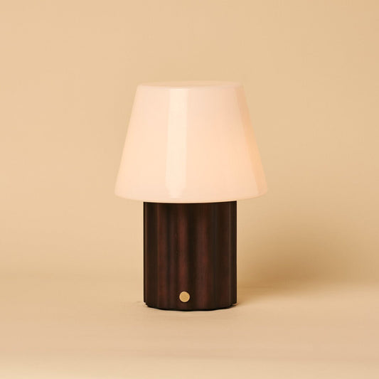 Javi mörkbrun uppladdningsbar bordslampa