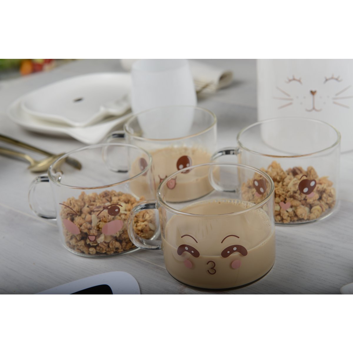 500ml set mugs - Lot of 4