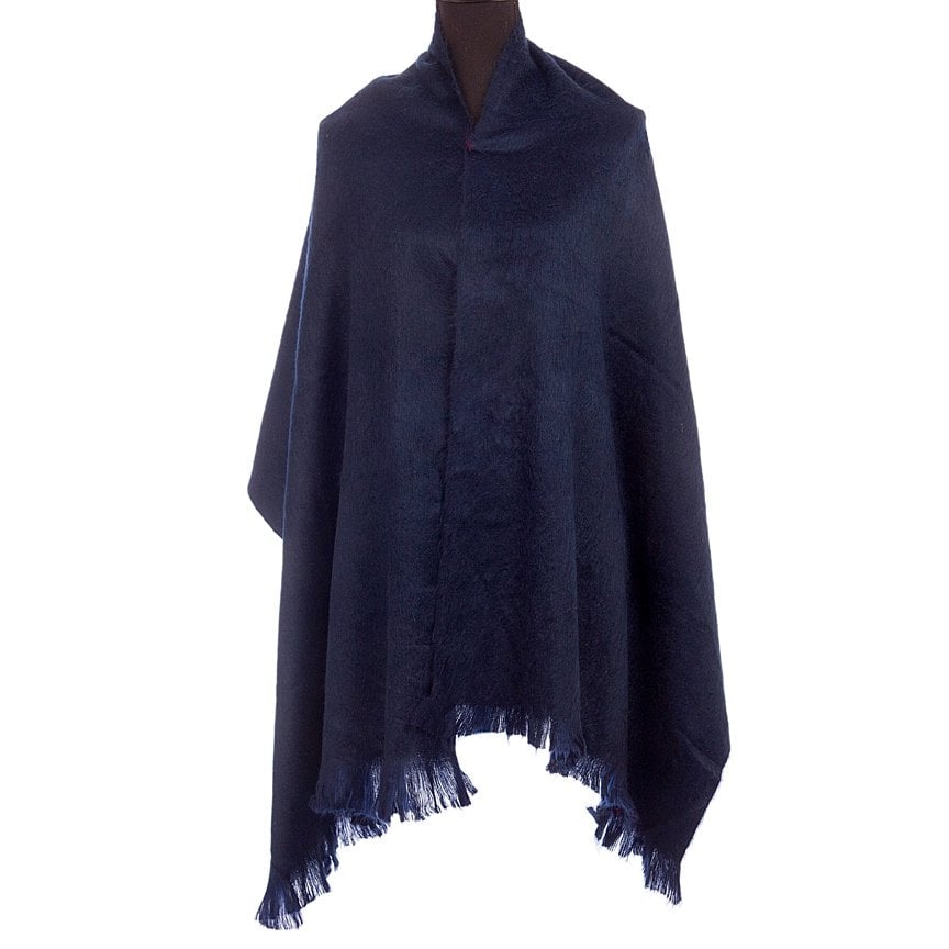 Alpaca Scarf - Navy blue