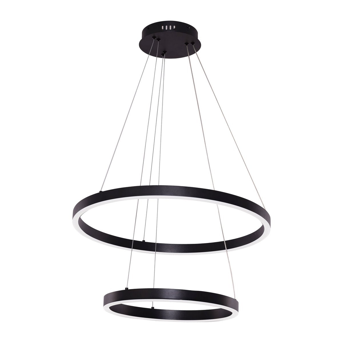Hanging lamp Neo Black | 2-ring 40+60 cm