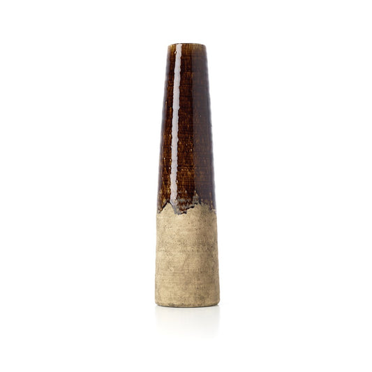 Vasen Amber Cone - Betongbrun - L