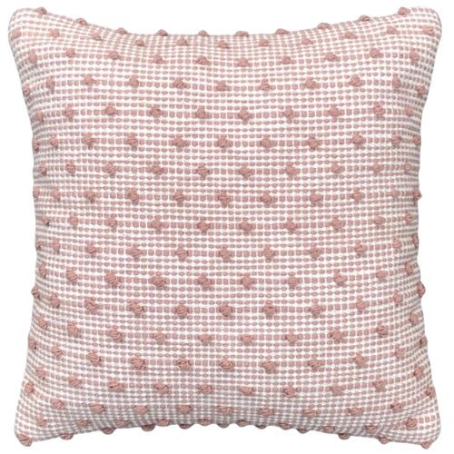 Pink Woven Striped Cushion Cover – Cotton – Urbane Hide