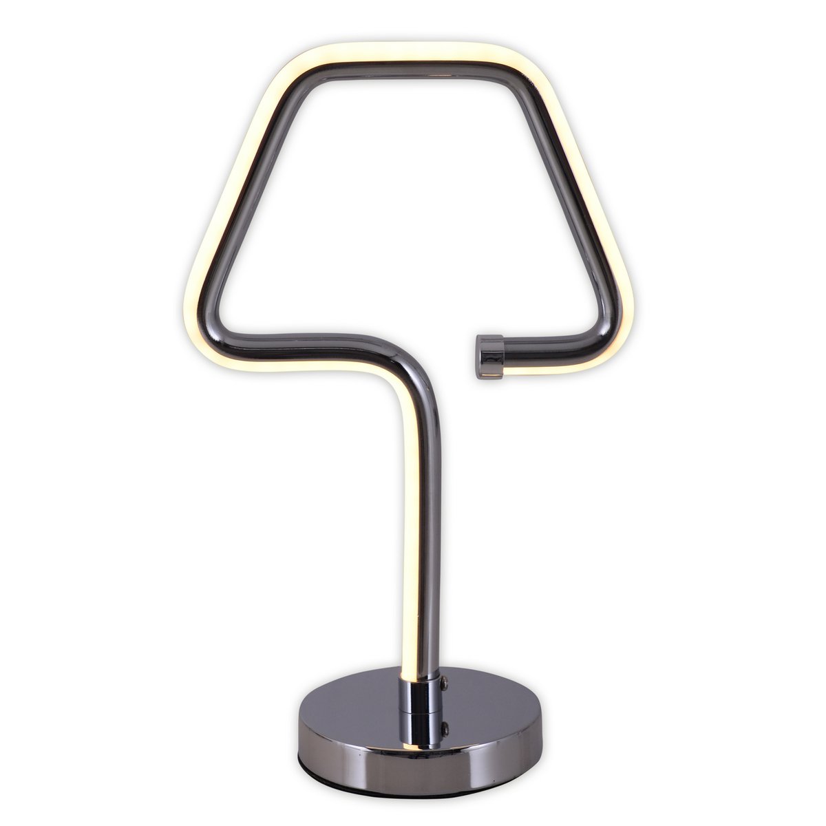 LED table lamp "Loop Line" h: 30cm chrome
