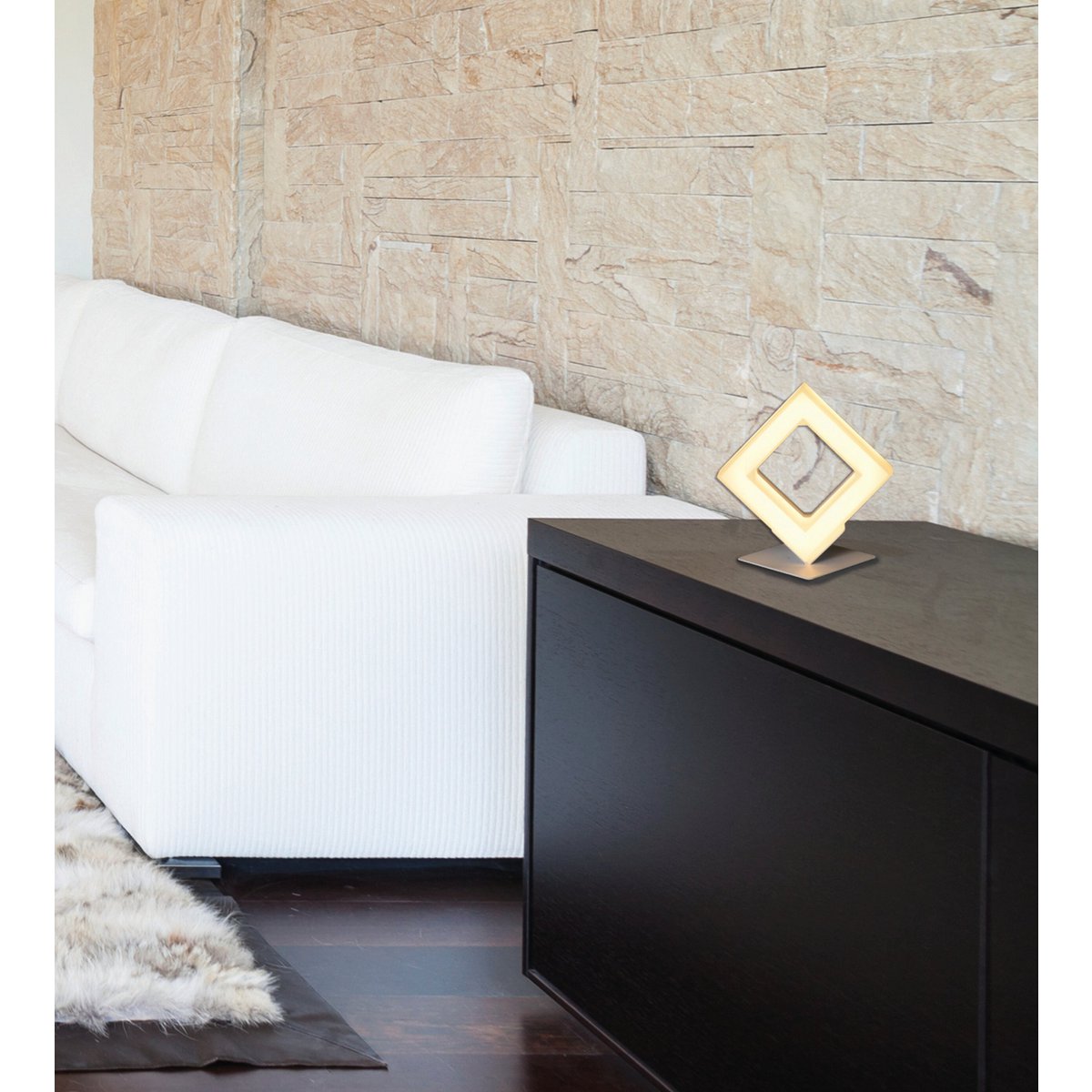 LED-bordslampa "Moggi" h:18cm