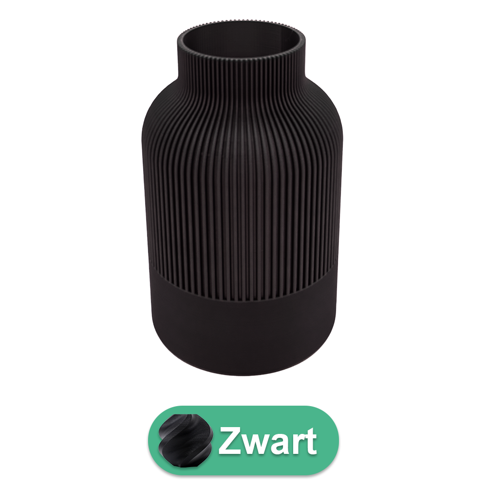 Rillo 3D vase - 3D printed vase - Sustainable PLA - Suitable for artificial flowers