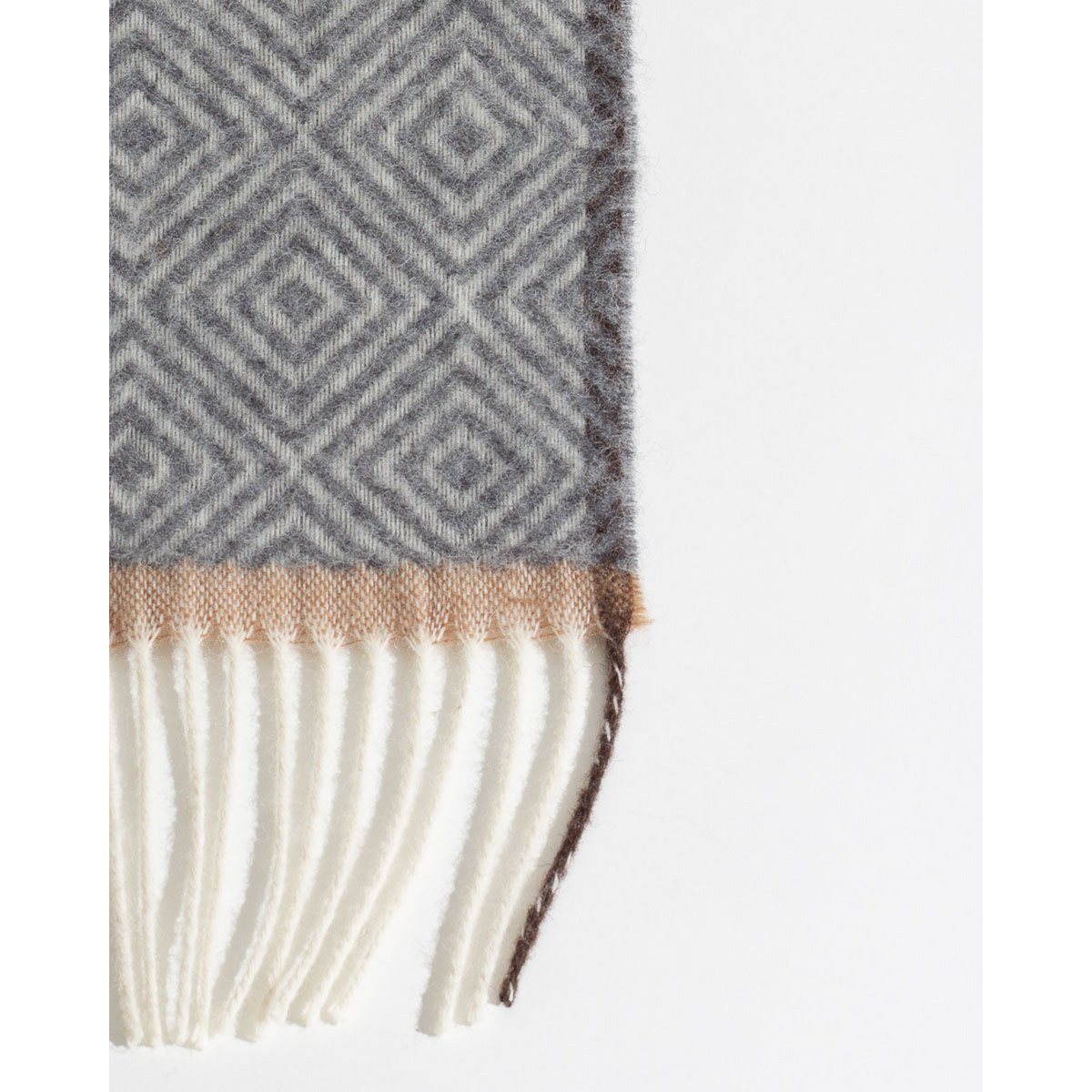 Wool Throw Blanket VENEZIA Grey