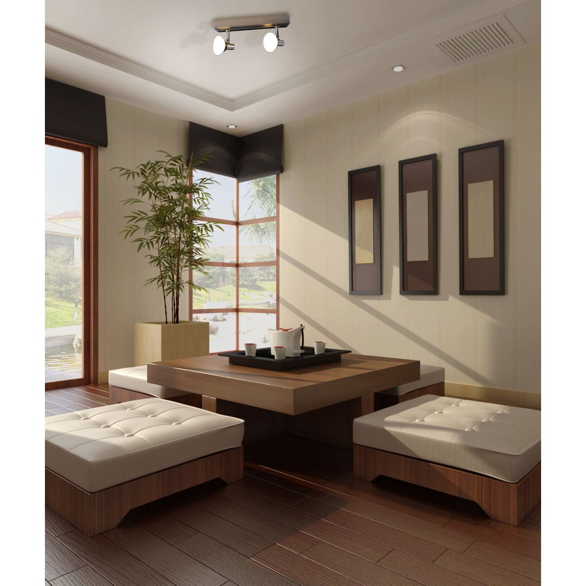 2 LED-takspotlights "Jericho"