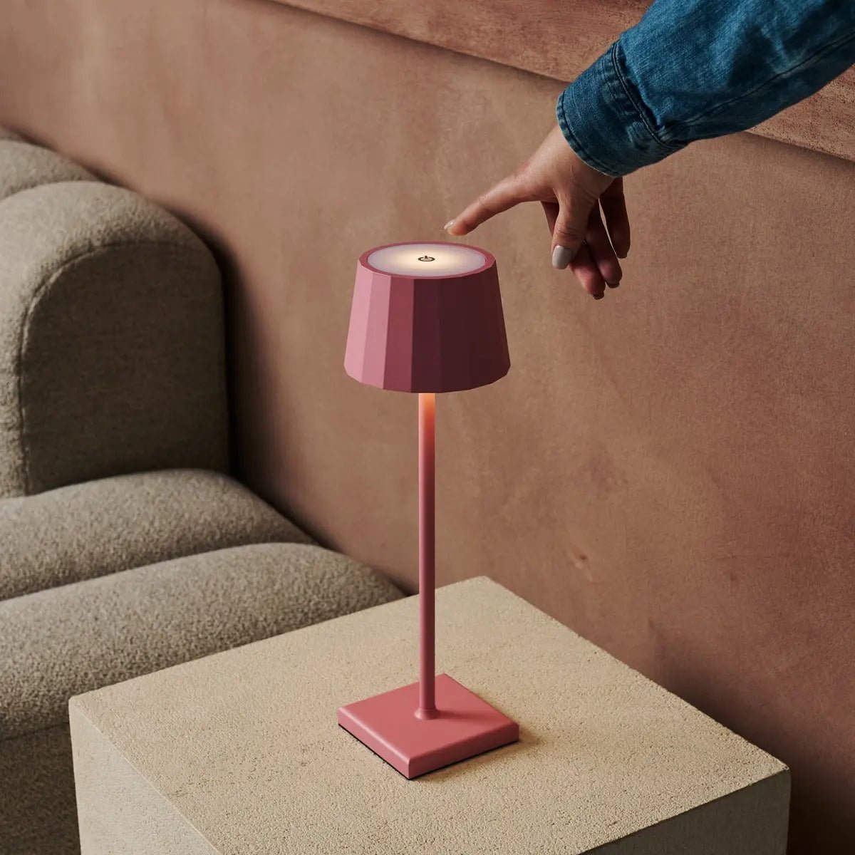 Wouter Flamingo Pink Rechargeable Table Lamp