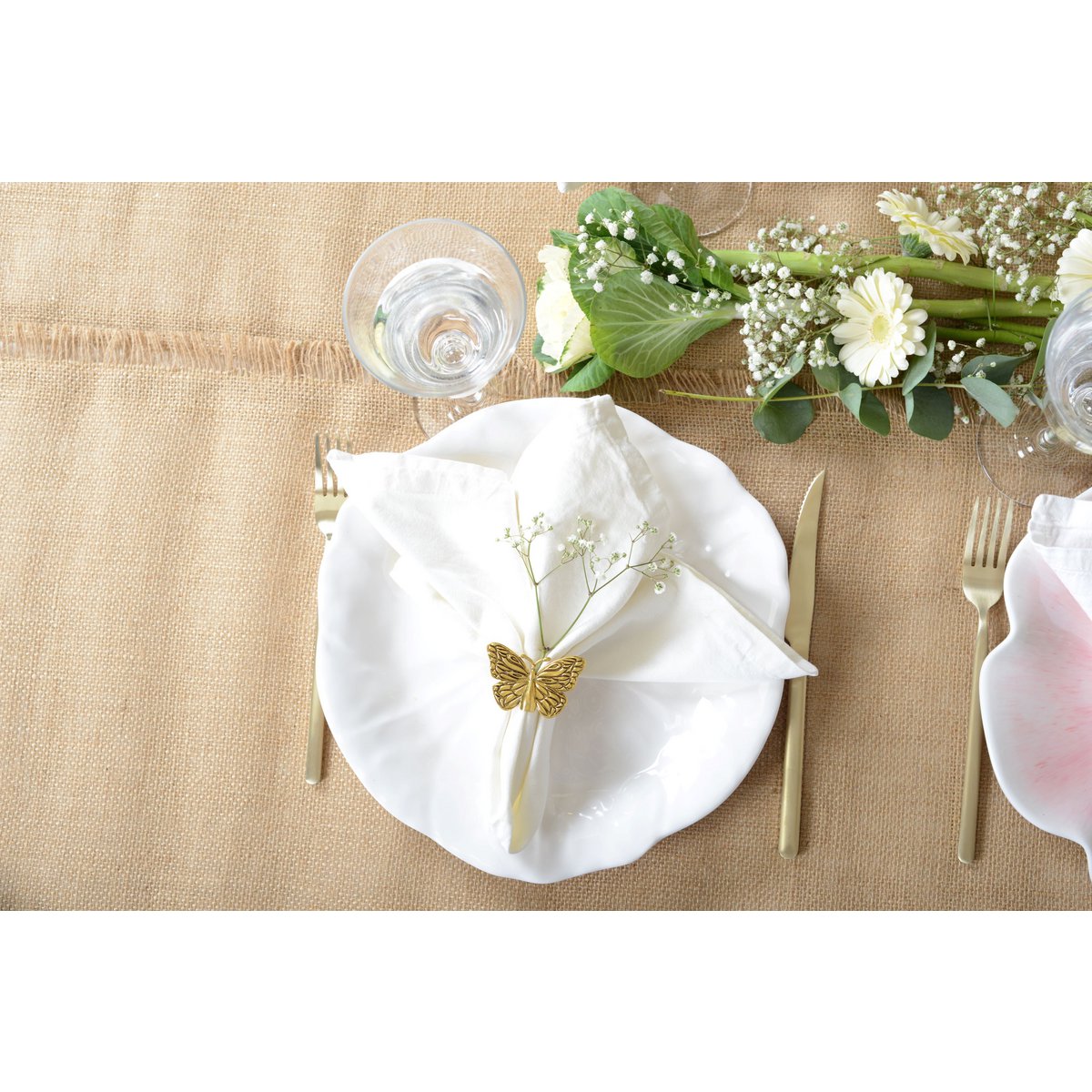 Blanche plate in melamine 27x27x2cm