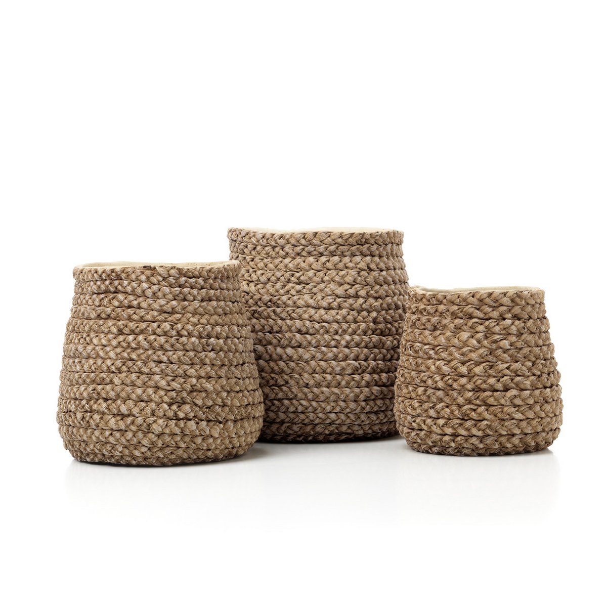 The Fake Braided Planter - Natural - L