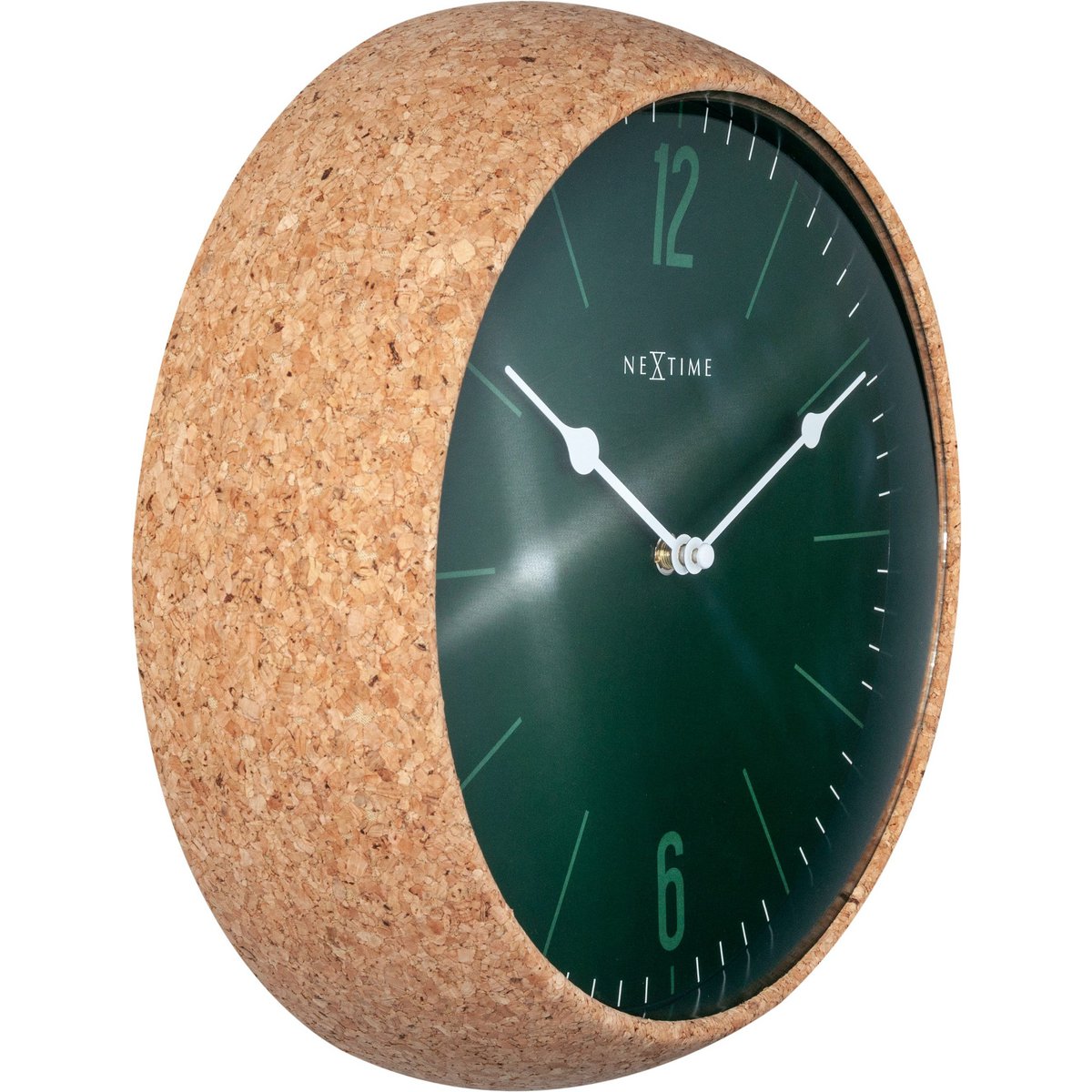 Väggklocka - 30 cm - Kork / Glas - 'Cork'