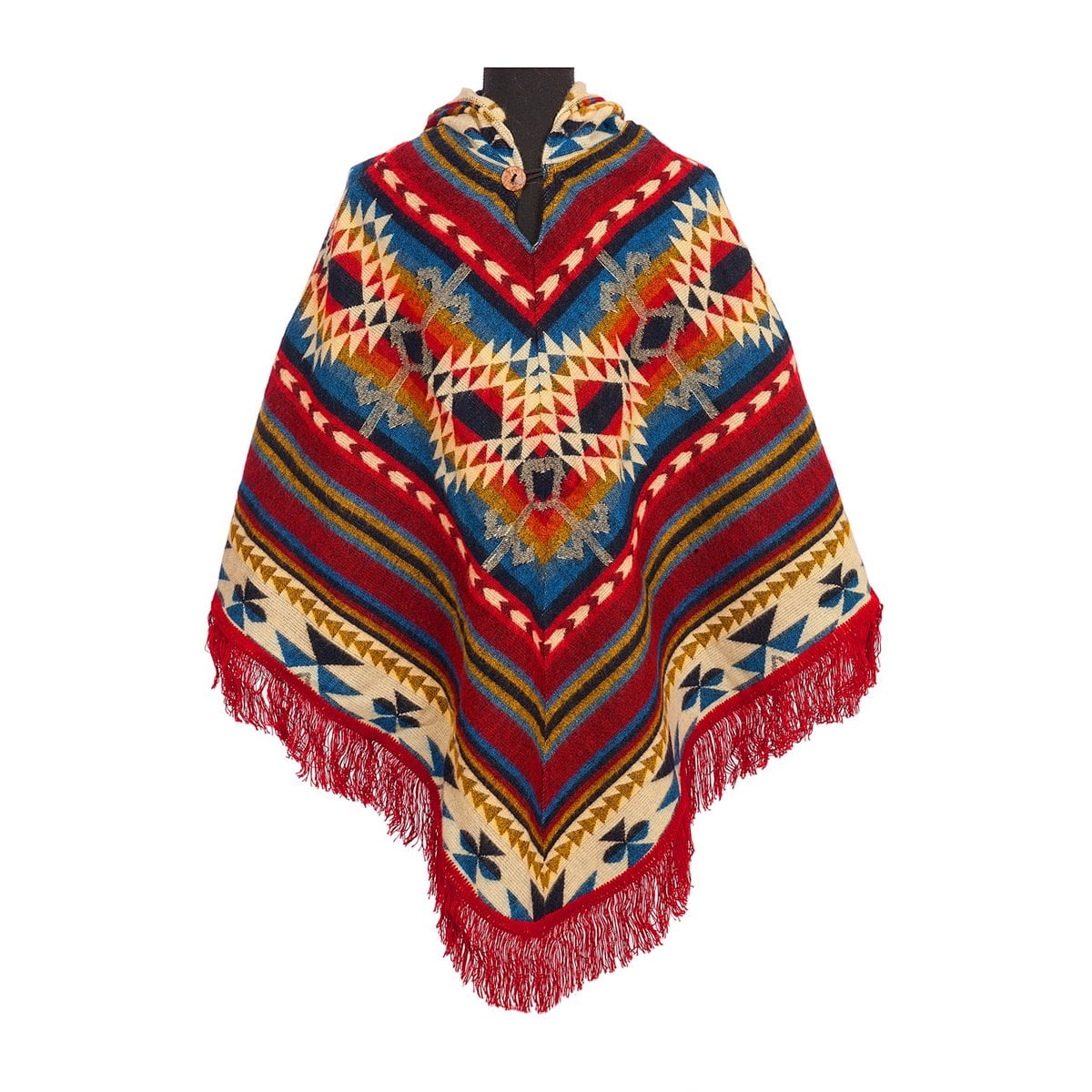 Poncho Triangle Red